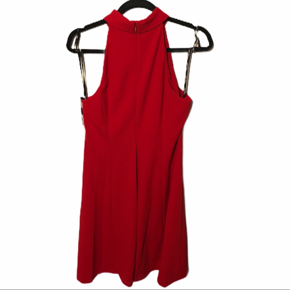 Calvin Klein Halter Fit & Flare Red Dress, NEW! - Picture 8 of 8